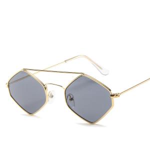Diamond Women Men Retro Outdoor Metal Frame Sunglasses UV400