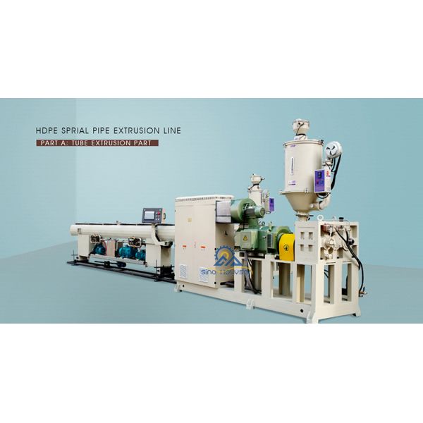 38 CrMoAl Single Screw HDPE PE Winding Pipe Making Machine 75 Rpm