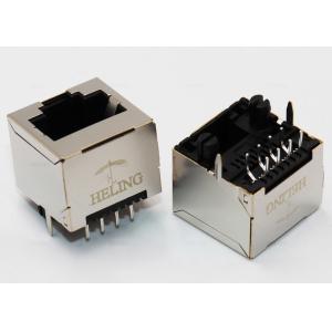 THT / DIP Mounting Vertical RJ45 Jack , RJ45 Ethernet Adapter Tab Up Latch