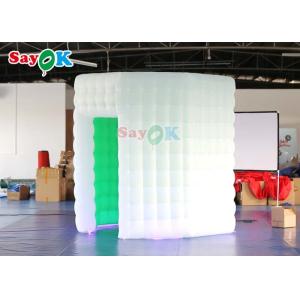 Warehouse Oval Photo Booth Inflatble Led Tent With Air Blower