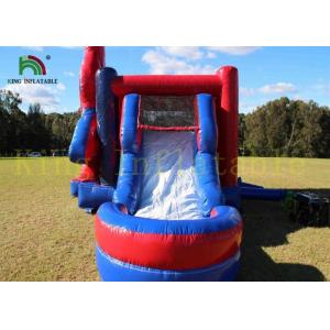 Quality Kids Playground Spider Bouncy Jumping Castle With Slide By Durable PVC for sale
