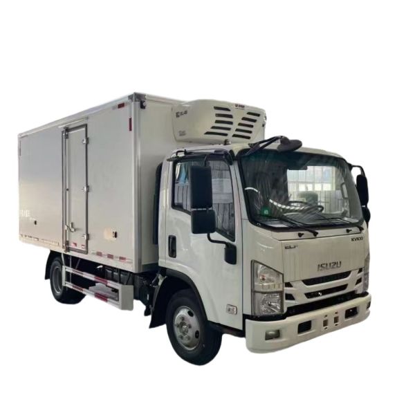 Buy Japanese 1SUZU KV100 Loading 3 Tons Fiberglass Freezer Commercial Refrigerator Van Truck at wholesale prices
