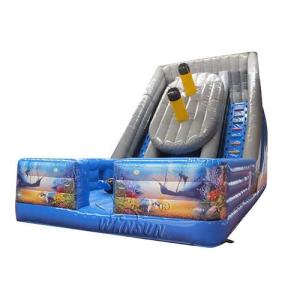 Titanic Inflatable Dry Slide Fireproof PVC Made Environmental Friendly