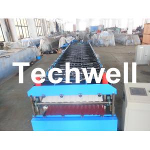 0.3 - 0.8mm Thickness Double Layer Roof Panel Roll Forming Machine For Roof Wall