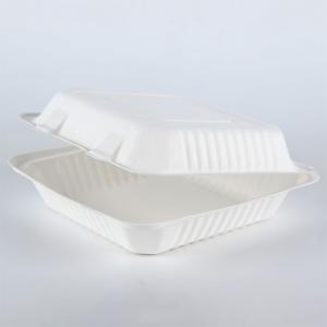 Disposable bagasse pulp food storage containers
