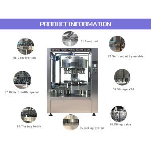 Stable Automatic Liquid Filling Machine , 12 Heads Low Vacuum Filling Machine