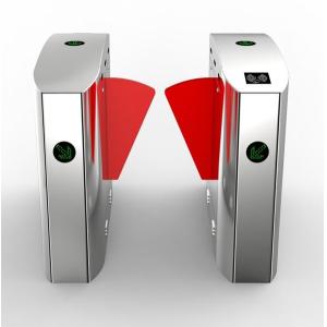 SS304 Brushed Retractable Flap Barrier Turnstile Ac 220v 110v