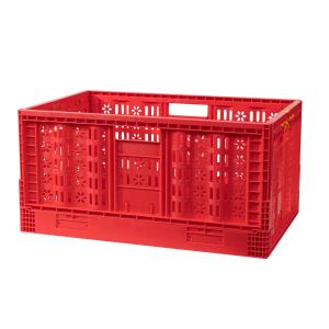 Foldable Stackable Collapsible Plastic Crate for Secure Fruit and Vegetable