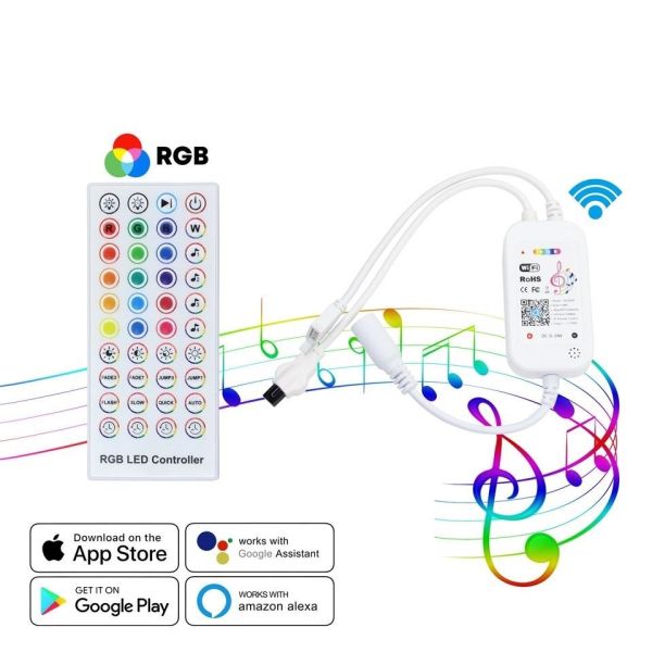 Music Ip65 APP Home Led Light Strip Flexible Waterproof Luces Rgb 5050 Kits