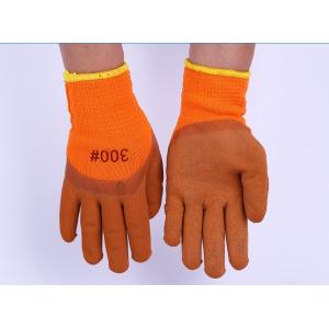 China Cold Resistant Anti Slip 23cm Foam Latex Work Gloves on sale