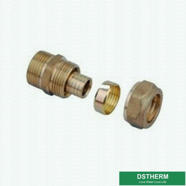 Buy Hpb58-3 Threaded Coupling Pex Brass Fittings PN20 1/2' at wholesale prices