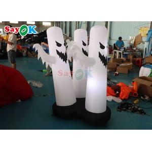 4.9Ft Inflatable Halloween Decorations 3 Ghosts Model Halloween Decor With LED
