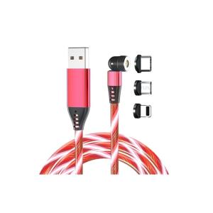 QS MG7002 540 Degree Luminous Magnetic USB Data Cable