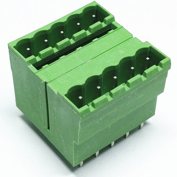2EDGRHM pluggable terminal block connector 2 rows 3.81mm/5.00mm/5.08mm pitch