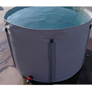 Quality 3500L Metal Frame Collapsible And Movable PVC Tarpaulin Fish Tank Fish Pond Plastic Tank for sale