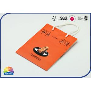 Matte Varnishing Cotton Handle 180gsm Paperboard Bag 4c Print