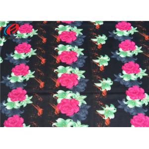 Waterproof Stretch Polyester Spandex Fabric , Printed Material For Bikini