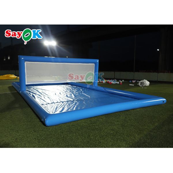 Water Park Games Large Pool Inflatable Volleyball Field Inflatable Water Tennis Court For Sport Games