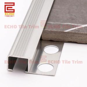 Safety Commercial Metal Square Stair Nosing Trim | Staircase Edge Protection
