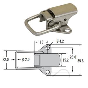 TL Stainless Steel Draw Latch For Toolbox 37x19x12mm
