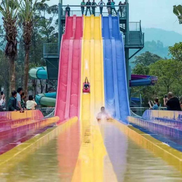 Buy Fiberglass FRP Boomerang Indoor Water Park Slide For Children Adults at wholesale prices