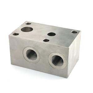 Stainless Steel Titanium Metal Valve Manifold Block with Machining and /-0.05mm