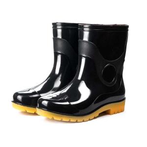 Black Medical Protective Boots / Medical Safety Boots Waterproof