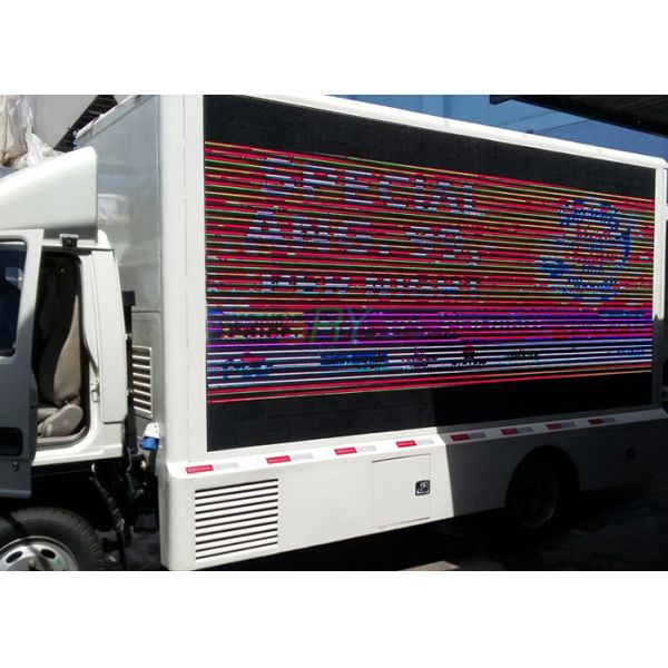 Buy DIP346 Truck Mounted LED Screen , mobile billboard trucks Light weight at wholesale prices