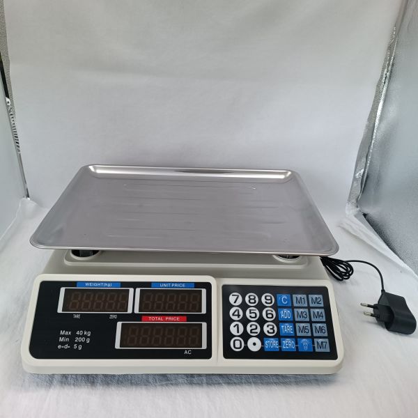 Accurate 40kg price calculation Fruit Weight Electronic counter counting commercial weight scale