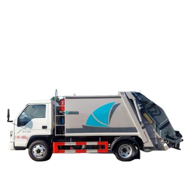 4x2 6 Wheels 5cbm Foton Mini Garbage Compression Truck with Manual Transmission