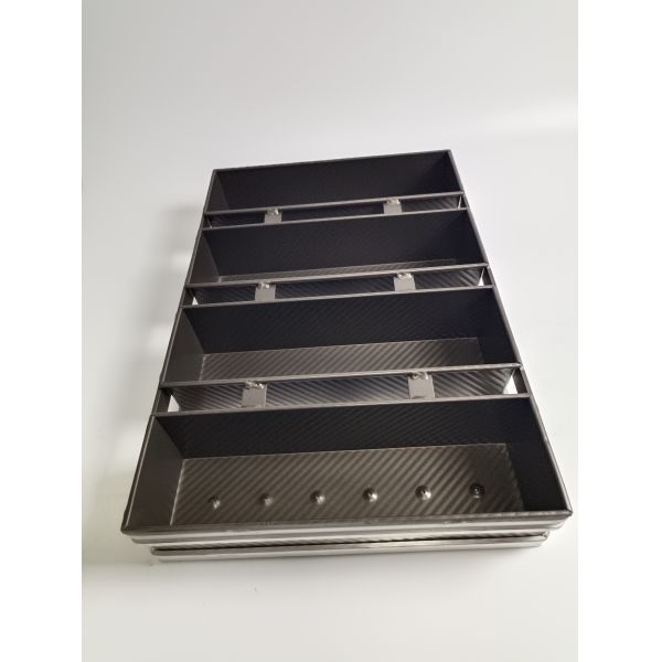 PTFE Al Alloy Baguette Cooking Bread Mold Loaf Pan Set