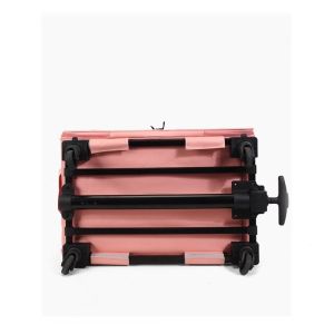 Trolley 210D Polyester Four-Wheeled Box for Two Fat Cats Portable Foldable Pet