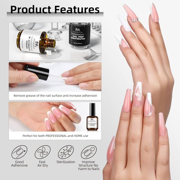 Private Label 15ml Natural Nail Prep Dehydrate Acid Free Protein Bond Nail Primer for Acrylic Nails