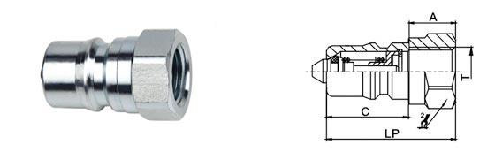 Agricultural Machinery Quick Disconnect Hydraulic Couplers LSQ-TG ISO A