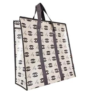 Reusable Eco Friendly Blank Canvas Cotton Tote Grocery Shopping Bags with Custom
