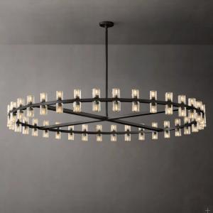 Modern Round Crystal Chandelier for Dining Table Living Room Bedroom Lighting