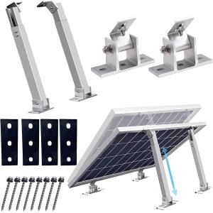 Custom Length Anodized Solar Panel Bracket for Flat Roof and Wall Mounting