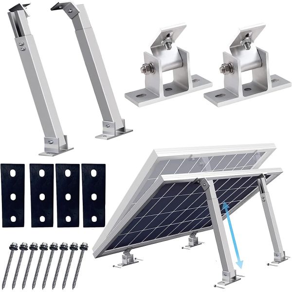 Custom Length Anodized Solar Panel Bracket for Flat Roof and Wall Mounting