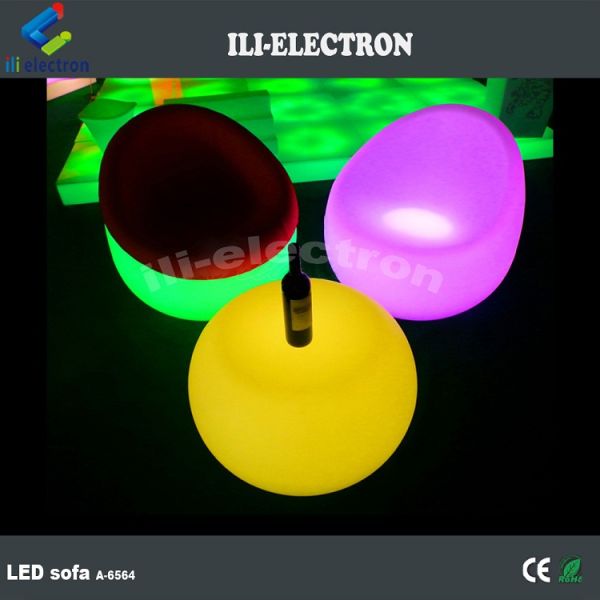 PE plastic rechargeable battery bar chairs