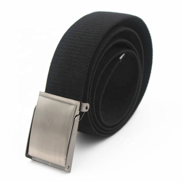 3.8cm High Elastic Braided Belt 120cm Length Casual Mens Belts For Jeans