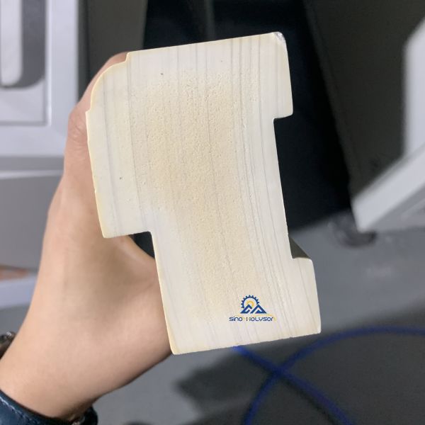 37kw Twin Screw Extruder WPC Solid Door Frame Extrusion Line