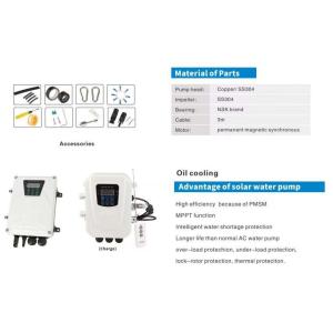 2HP Submersible Solar Water Pump Brushless DC Borehole Controller