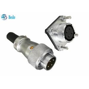 WS20 5 6 7 8 Pin Circular Connector With Square Flange And Dust Cover 500V 10A