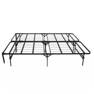 Folded Yes Metal Double Folding Bed Frame With Storage Space for Queen Size in