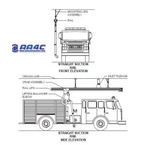 Fire Rescue Vehicles Exhaust Extraction With Magnetic Suction Nozzles