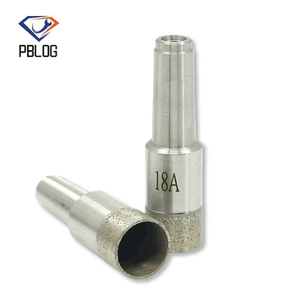 Brazed Body Sharp Taper Shank Diamond Glass Core Drill Bit