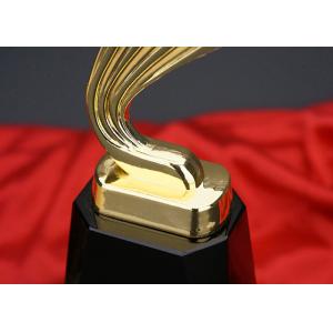 Globe Metal Trophy Cup / Event Souvenirs With Black Crystal Base