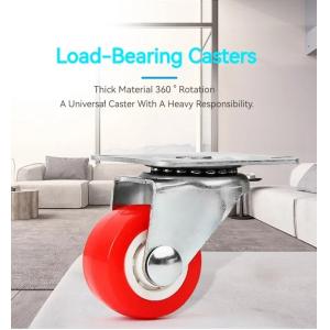 Zinc Plated Plate Mount Swivel Casters For Heavy Duty