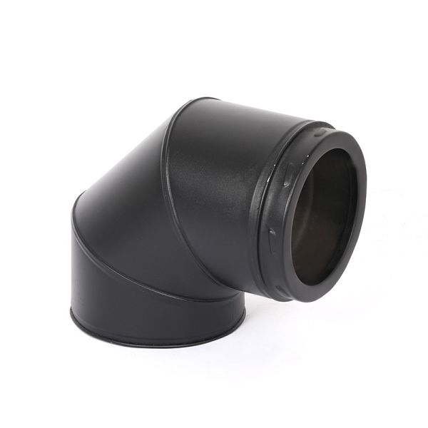 Buy Tee Fitting Black Chimney Pipe Components EN1856-1 Standard Stainless Steel Material at wholesale prices
