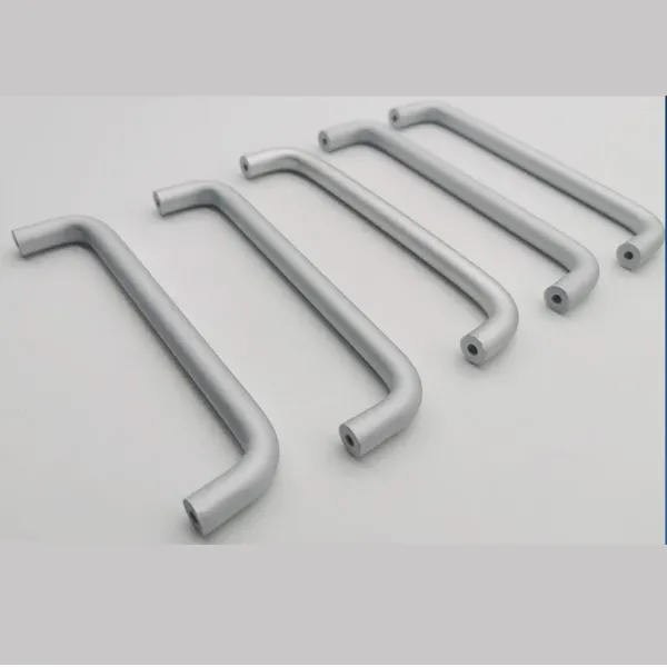 High Quality Stainless Steel Solid Exterior Interior Luxury Hardware Tube Cabinet Furniture Handle Pull Modern Bedroom Aluminum Alloy Lever Black Door Handle